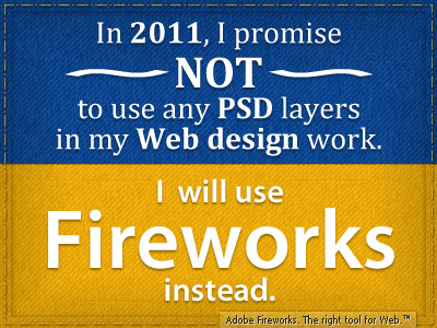 Fireworks Resolution 2011 blue denim fireworks orange photoshop stitches