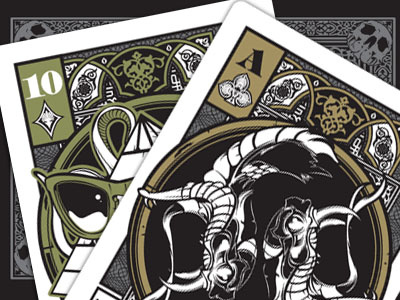 Hydro74 Portfolio Playing Cards illustration vector