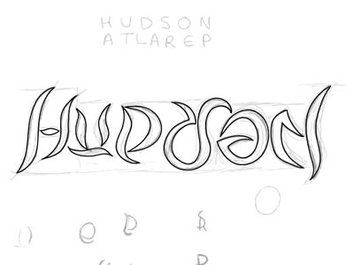 Hudson Peralta Ambigram ambigram design logo name