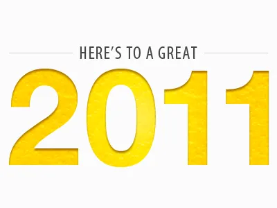 Here's to a great 2011 2011 lemon new year type yellow