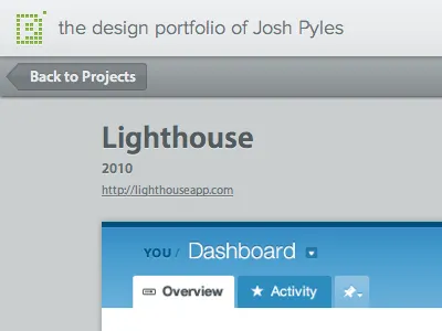 Portfolio back blue button details grey pixelmatrix portfolio projects