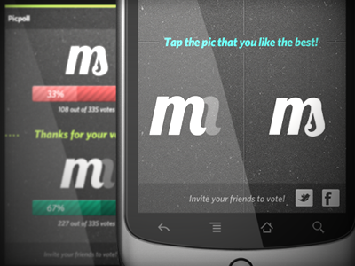 Picpoll android app design mobile ui ui design