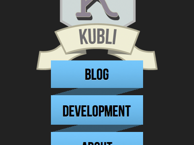Ribbon Menu css css3