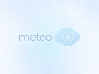 Meteo 60 blue cloud french logo meteo weather