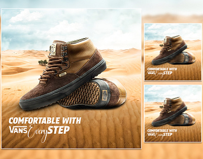 Vans Sneakers | Stylish Desert-Themed Social Media Design 🌵 brandingdesign comfortablestyle creativedesign deserttheme designinspiration dribbbleshots fashiondesign footweardesign graphicdesign minimaldesign outdoorstyle productshowcase ruggedstyle sneakerart sneakerdesign sneakerpost socialmediagraphics socialmediapost vanssneakers visualstorytelling