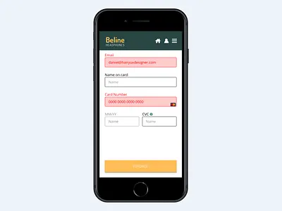 Cheak Out Page - BelineHEADPHONES - App design graphic design logo ui ux