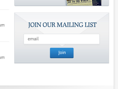 mailing list web design website