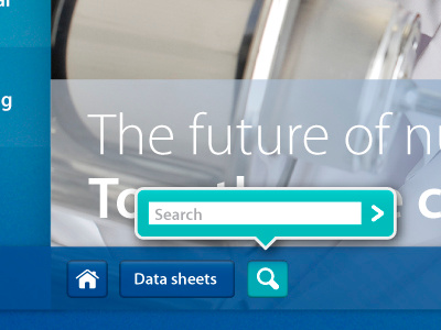 Search Bubble aqua blue bubble button field home search ui