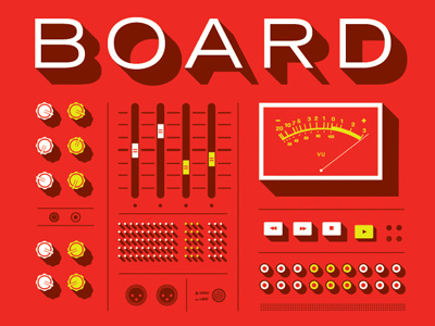 Board branding illustration typography