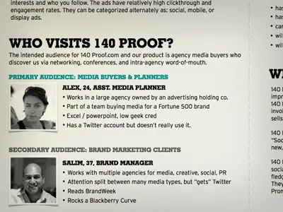 140 Proof visual treatment brief - sneak peek 140proof peek peep startup venturecapital
