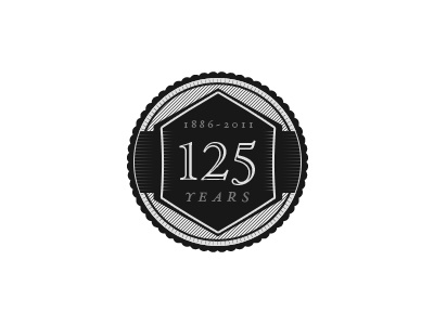 Anniversary Badge badge hoefler text