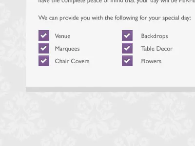 Bullets And Footer bullets footer grey pattern purple