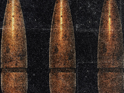 Project 52.01 - Bullets - done bullets grunge noisy print design project 52 studio ace of spade textured wilsons reservoir