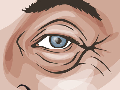 Meaty Eye illustration portrait technique