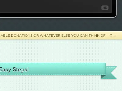 Archer & Banners & Texture oh my! fun! homepage web app