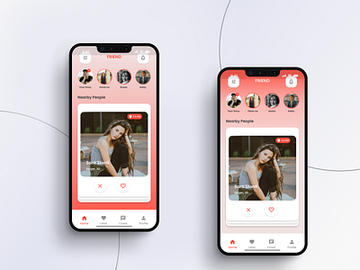 Home Page - Dating App app branding dating app graphic design ui ux