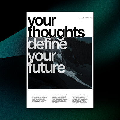 Define Your Future: Minimal Poster branding cleandesign design designminimalism graphic design illustration minimalism minimalposters moderndesign ui