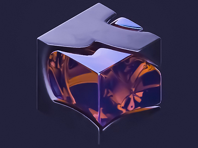 3D Faceted Flow 3d 3d art 3d art work 3d rendering 3d visual abstract abstract shape animation complex cube like dark gray design dynamic form faceted geometric illustration modern art reflective visual visual art