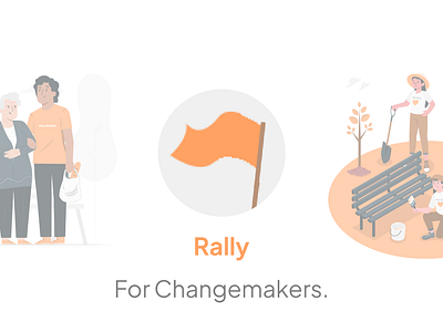 Rally - A volunteering mobile app mobile app ui volunteering