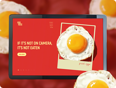 Food photography website concept ai concept design figma ui web webdesign website websitedesign