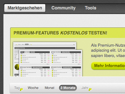 Premium Teaser css ui website