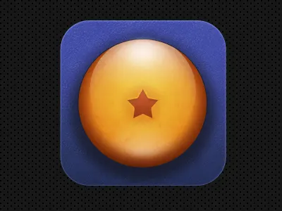Dragonball PSD dragon dragon ball icon psd red texture yellow