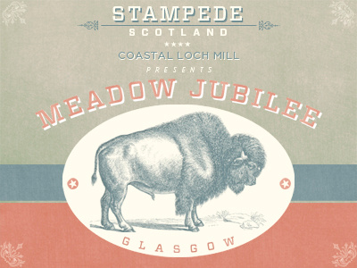 Stampede! glasgow scotland wood type woodtype