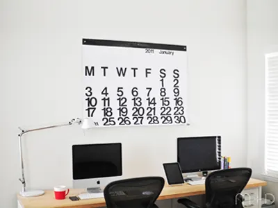 2011 Workspace calendar chairs coffee computers desk workspace