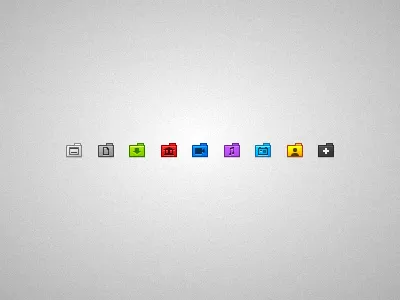 Less is more folders icons tiny ui