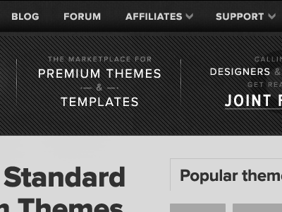 Mojo black&white mojo themes nav process proxima nova