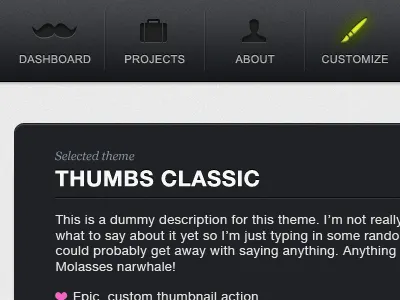 Customize carbonmade icons ui web design