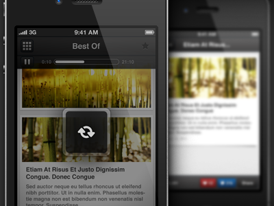 Teaser interface iphone iphone4 teaser ui