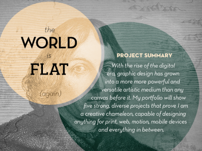 My world is flat typography