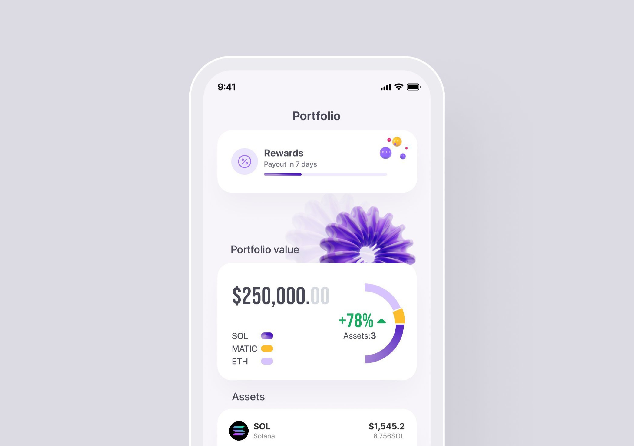 Cryptocurrency portfolio app screen ai ai agents artificial intelligence blockchain crypto crypto wallet cryptocurrency dashboard design mobile design product design ui uiux user experience user interface ux web web3