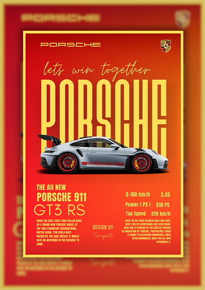 Recent Poster design ( Porsche 911) 911 branding clientwork graphic design photoshop porsche posterdesign