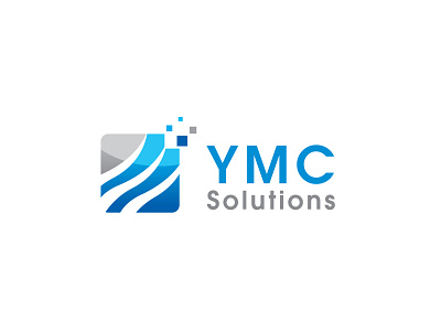 YMC Solutions Logo Design abstract logo brand identity branding logo logo mark logo symbol logotype modern modern logo software logo symbol typography