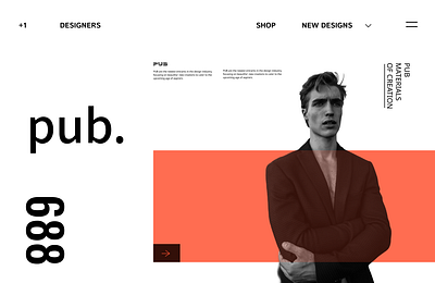 Fashion Website branding graphic design ui