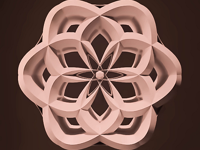 3D Floral Lattice 3d 3d art 3d design 3d illustration 3d visual abstract bold complex pattern creative dark background dark color design digital design elegant geometric illustration lattice structure light light pink modern