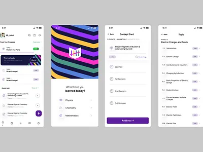 Ed-tech Application for JEE preparations android clean ed tech ios logo mobile application mobile design mobile ui mobile ux patterns tracker ui ux