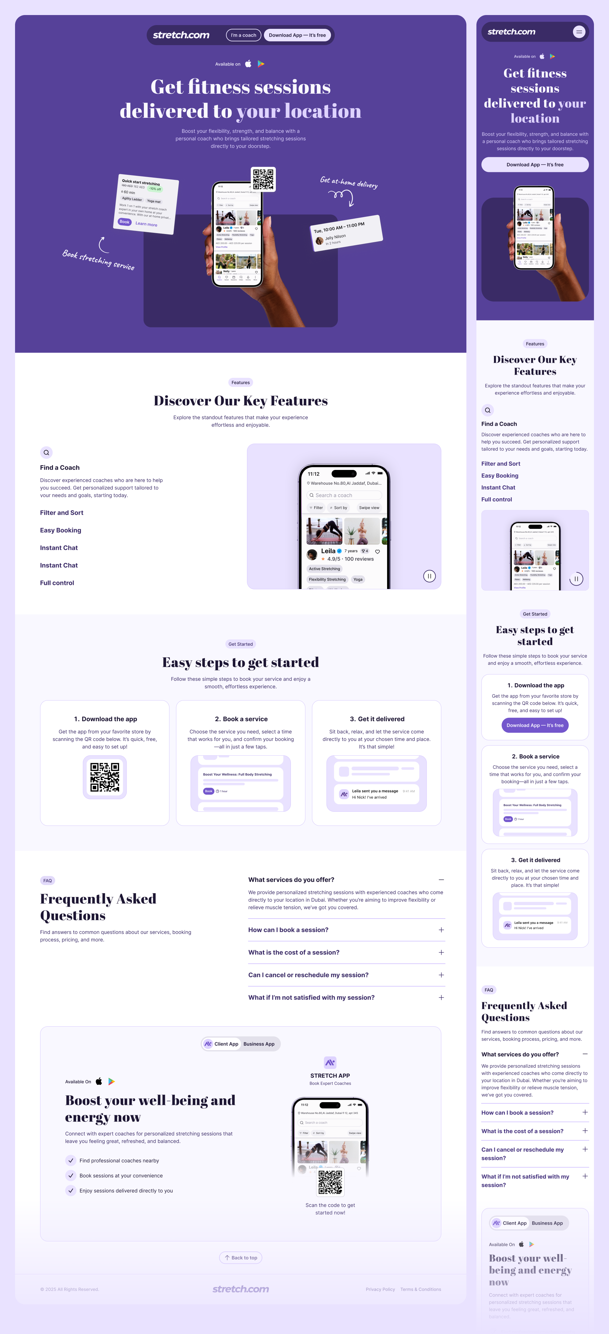 Example of Landing Page Design + Development