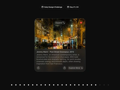 🌆 Art Widget for iOS | Daily Design Challenge art design challenge design concept ios paintings ui ux widget