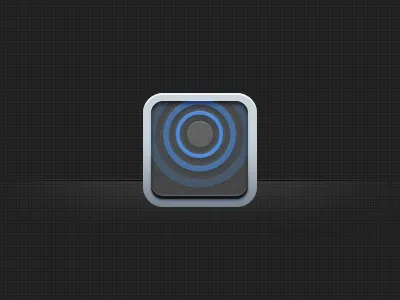 Controlofone Icon apple black blue controlofone grey icon ios iphone ipod silver touch white