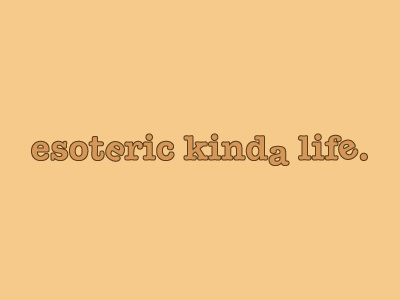 Esoteric logo text