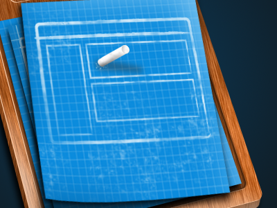 Drawing Board Icon #2 blueprint chalk texture wood