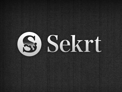 Sekrt Logo White identity logo sekrt vintage