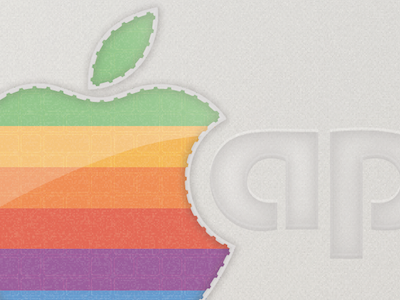 Retro Apple v2 apple illustrator vector wallpaper