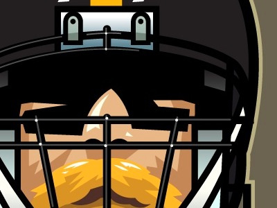 Brett Keisel football illustration sports
