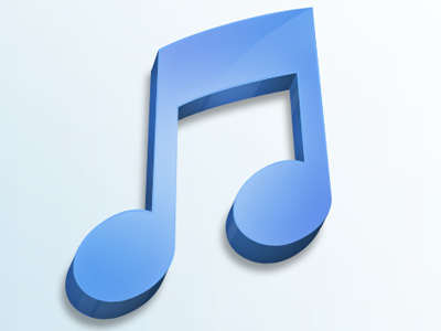 iTunes Icon app blue icon itunes mac white