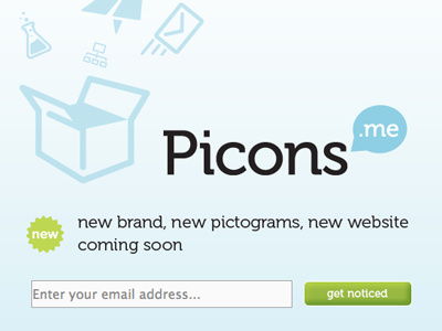 Picons.me coming soon icons picons pictograms vector