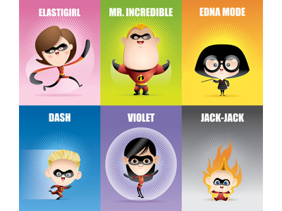 Kawaii Incredibles cute dash disney edna mode elastigirl jack jack kawaii mr. incredible pixar the incredibles violet